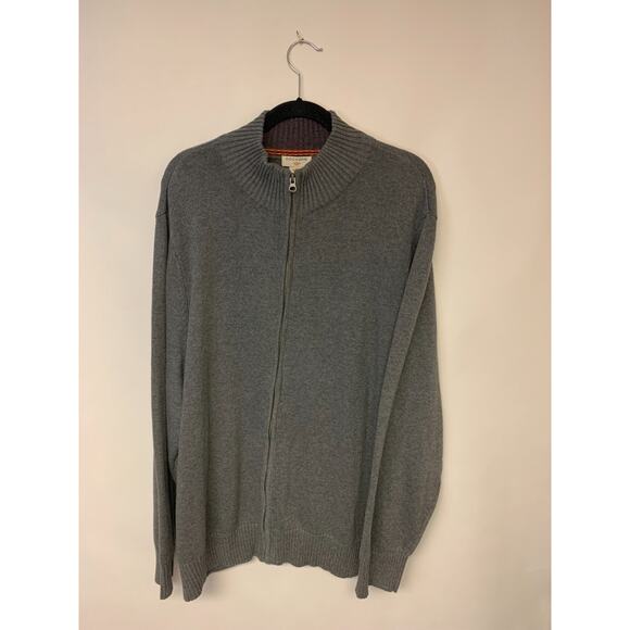 Dockers Sweater Men Size XXL Zip up Turtleneck University Preppy Grandpa Core - Picture 1 of 9